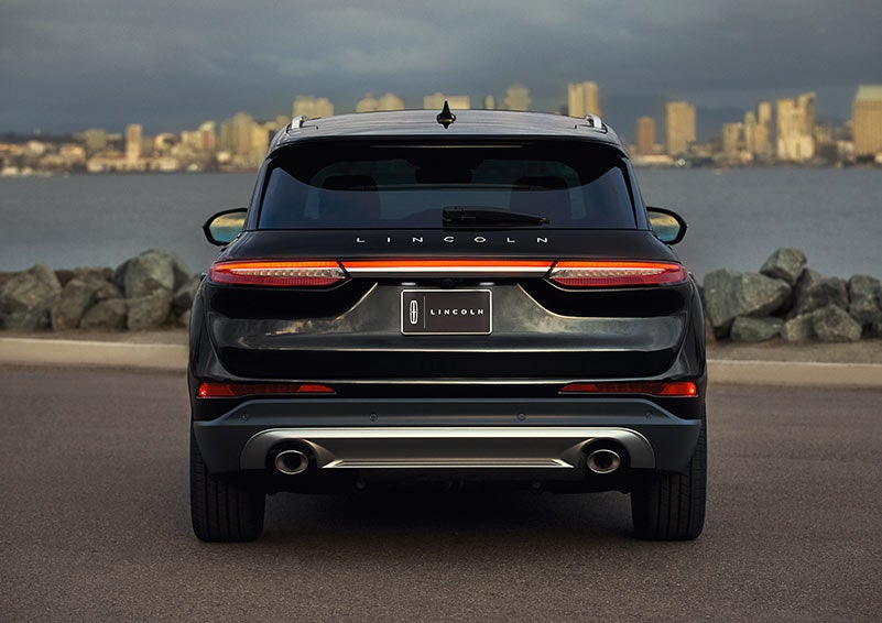 The rear lighting of the 2024 Lincoln Corsair® SUV spans the entire width of the vehicle.